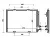 Condenseur, climatisation Air Conditioning Condenser:210 830 05 70